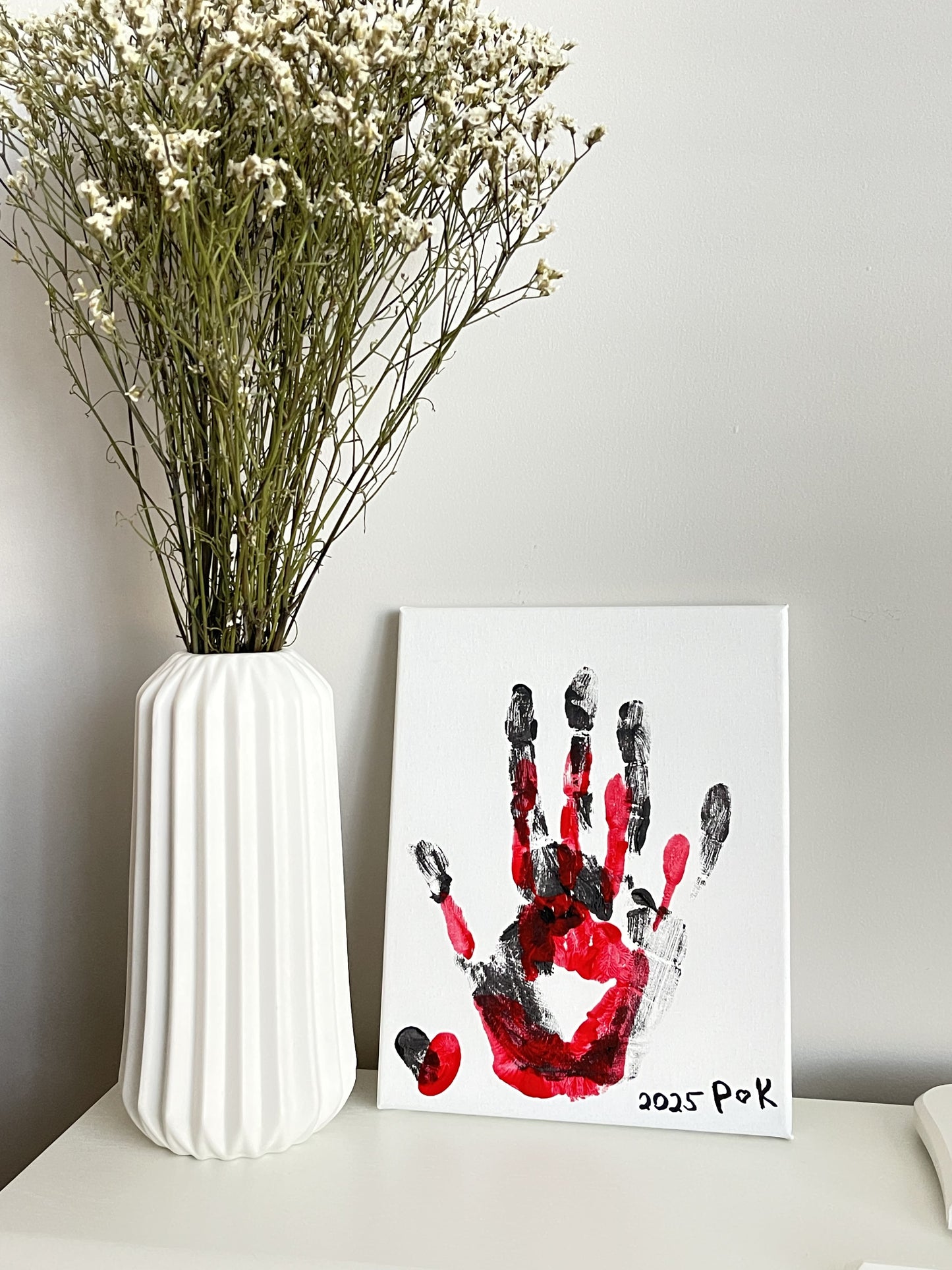 Impritslove® DIY Couples Canvas Handprint kit